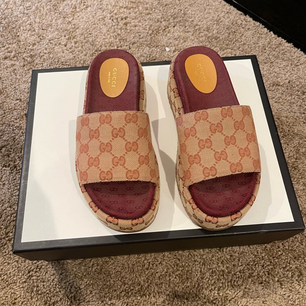 Gucci Platform Slides